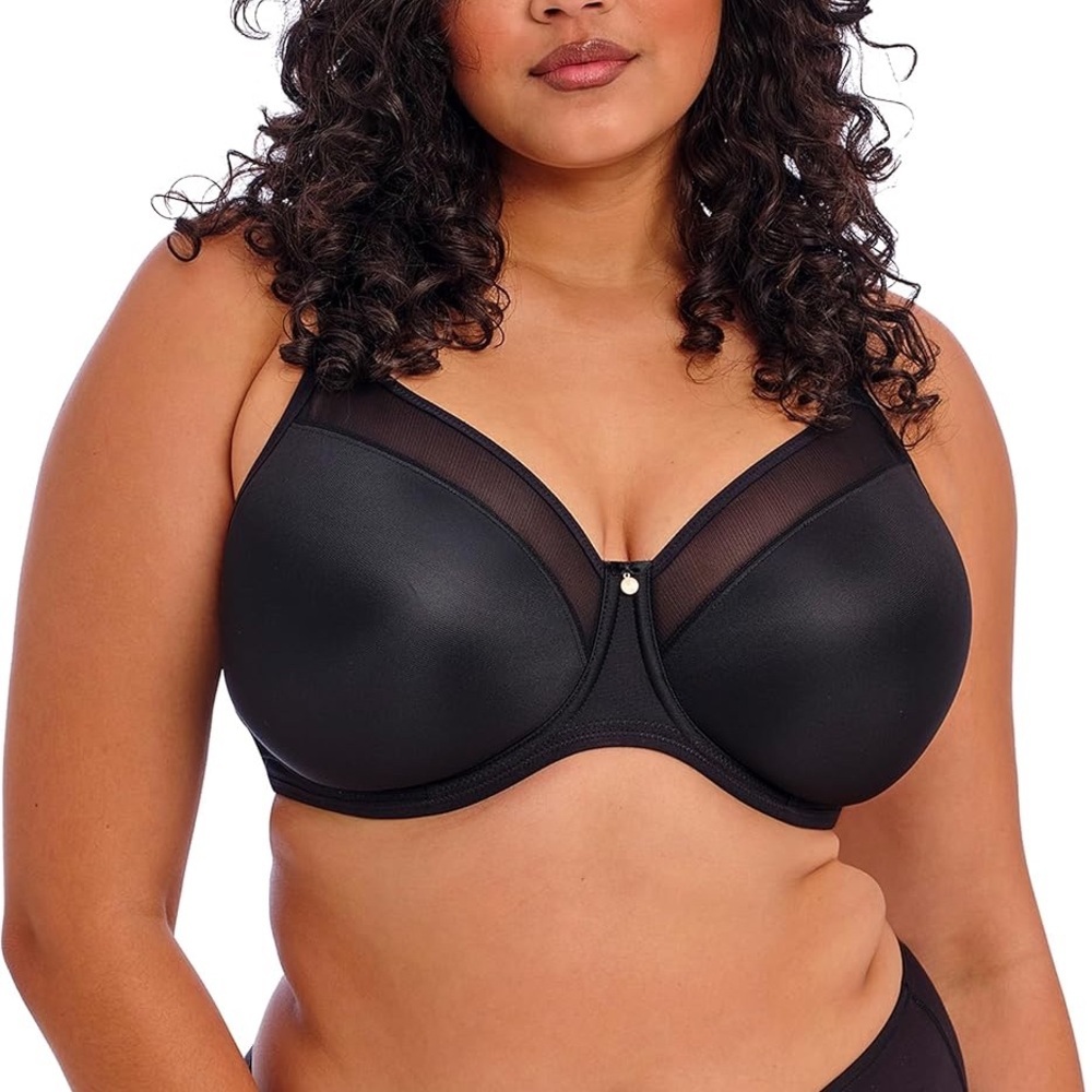 Elomi Black Underwire Molded Bra Full Coverage 44E DD